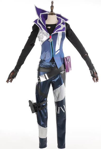 Fade Valorant Cosplay Outfit – Shadowy Agent Costume Set