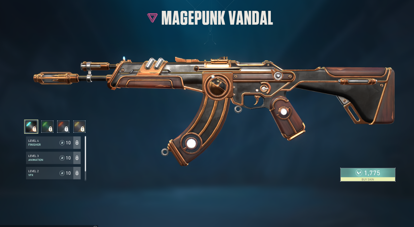 Valorant Magepunk Vandal IRL Prop – Full-Scale 85cm Replica Skin for Cosplay, Display & Collectors