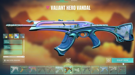 Valorant Valiant Hero Vandal IRL Prop – Full-Scale 85cm Replica Skin for Cosplay, Display & Collectors