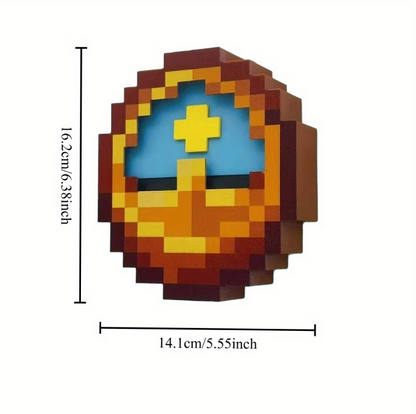 Minecraft Pixel Clock – 24-Hour High-Quality 3D Printed Trend Clock for Wall or Desk Décor
