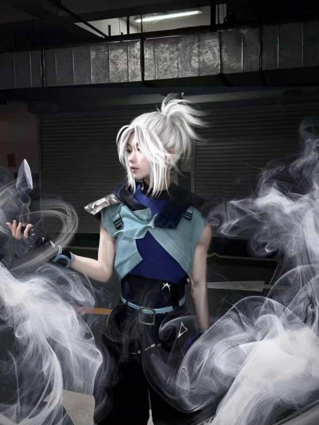 Valorant Jett Cosplay Costume – Full Outfit Set for Anime, Gaming Conventions & Halloween