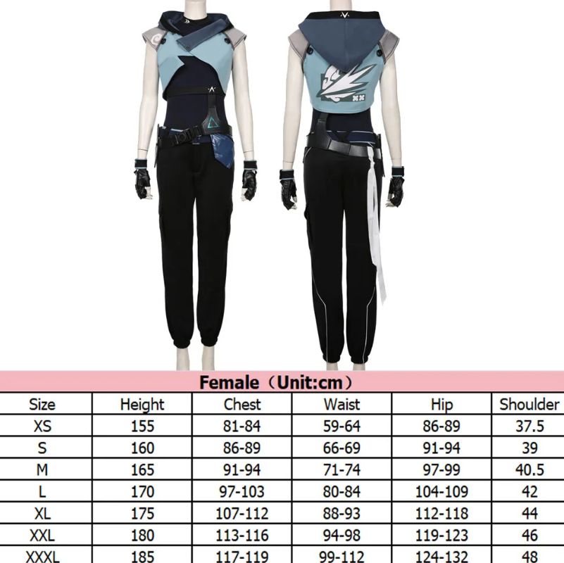 Valorant Jett Cosplay Costume – Full Outfit Set for Anime, Gaming Conventions & Halloween