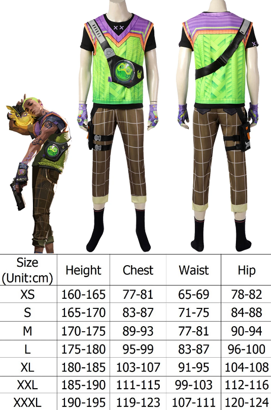 Valorant Gekko Cosplay Costume – Full Outfit Set for Anime, Gaming Conventions & Halloween