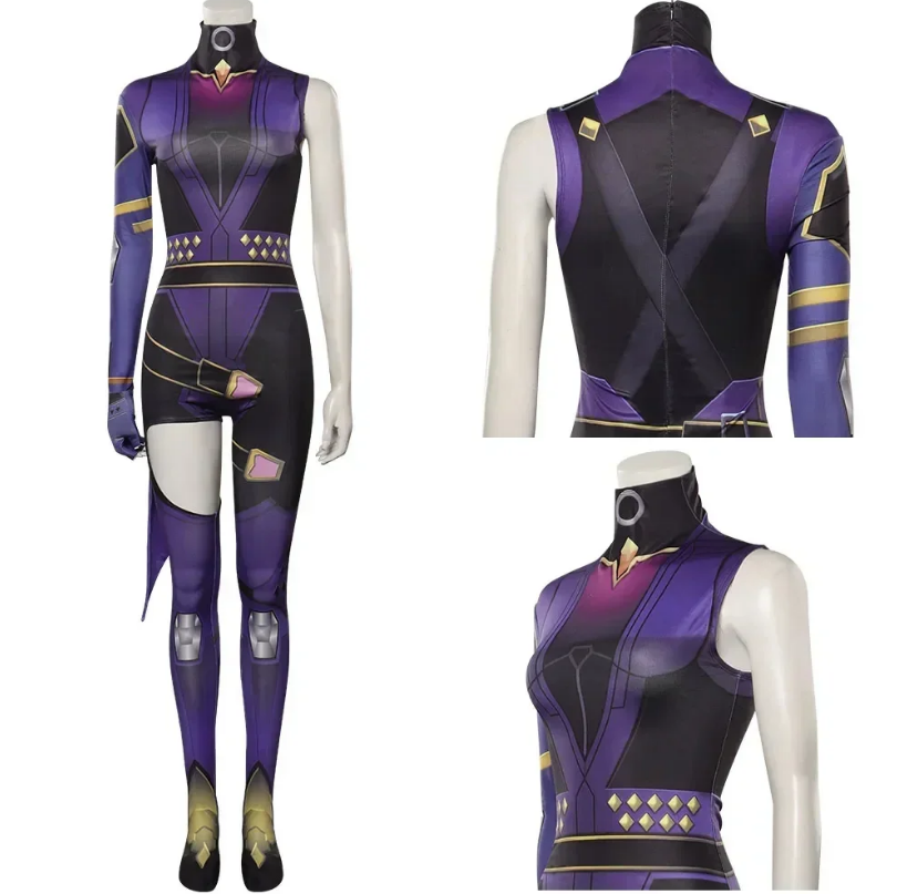 Valorant Reyna Cosplay Costume – Full Outfit Set for Anime, Gaming Conventions & Halloween