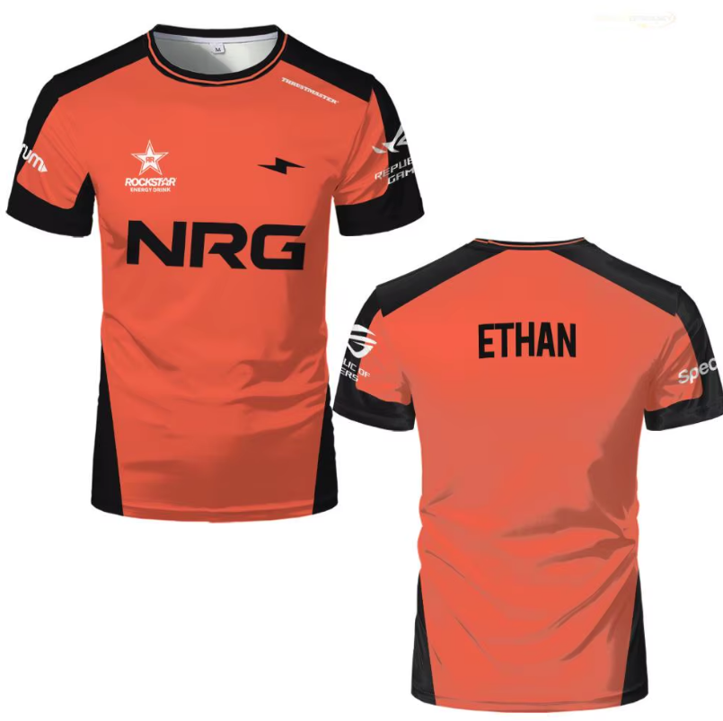 NRG Valorant Jersey – Orange Edition | Esports Teamwear & Gaming Apparel