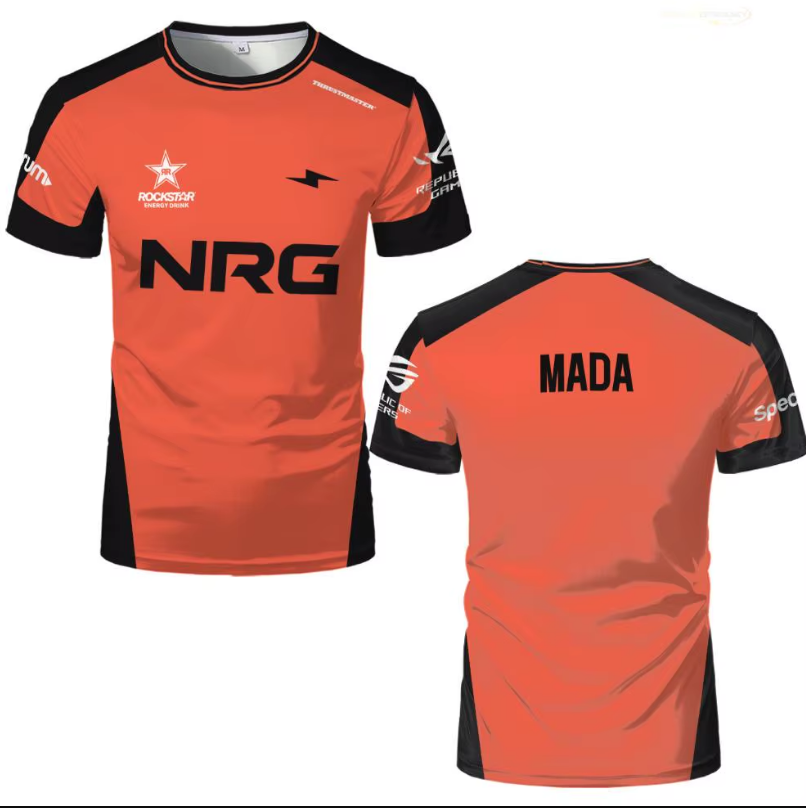 NRG Valorant Jersey – Orange Edition | Esports Teamwear & Gaming Apparel