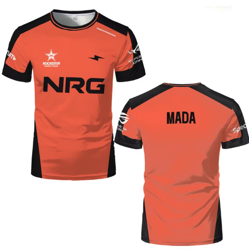 NRG Valorant Jersey – Orange Edition | Esports Teamwear & Gaming Apparel