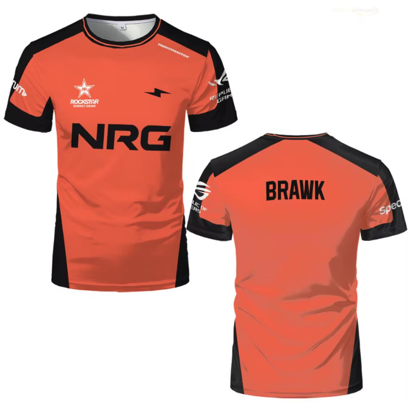 NRG Valorant Jersey – Orange Edition | Esports Teamwear & Gaming Apparel
