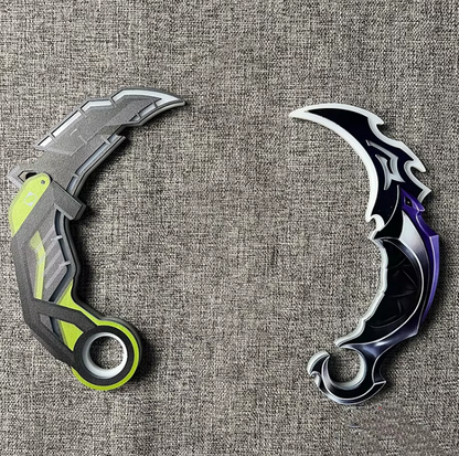 LED Valorant Karambit – Real-Life Glow-in-the-Dark Knife Replica | Night Market Cosplay & Gaming Collectible