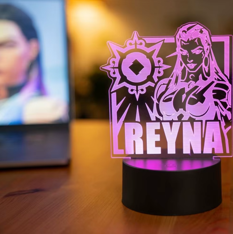 LED Valorant Agent Lamp – Night Market Desk Light | Gaming Room Decor & Collectible Gift