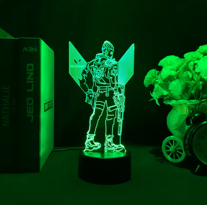 LED Valorant Agent Lamp – Night Market Desk Light | Gaming Room Decor & Collectible Gift