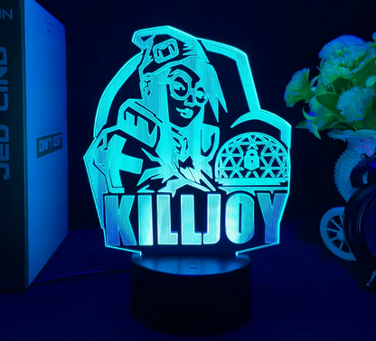LED Valorant Agent Lamp – Night Market Desk Light | Gaming Room Decor & Collectible Gift