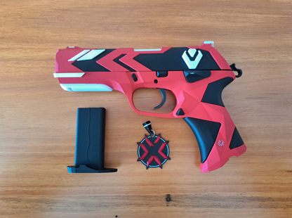 Sentinels VCT Classic | 40cm Valorant Replica Pistol with Matching VCT Keychain | Night Market Valorant Gift