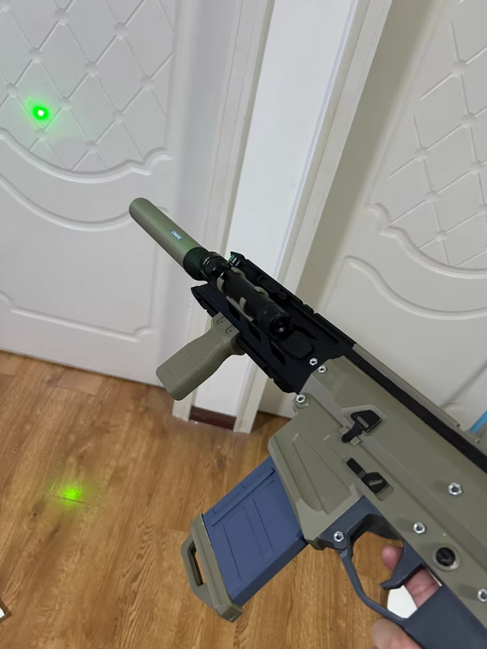 Night Market Solid Camo Recon Phantom w/ Laser – Real-Life Tactical Rifle Replica | Gaming Display Prop & Collectible