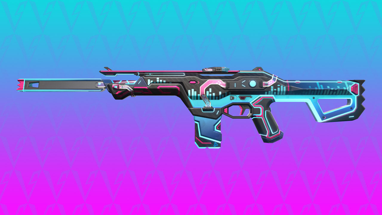 Valorant Glitchpop Phantom IRL Prop – Full-Scale 85cm Replica Skin for Cosplay, Display & Collectors